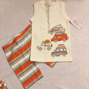NWT Carter's Baby‎ Pajamas 3T – 2‑Piece Summer Shorts Set with Trucks